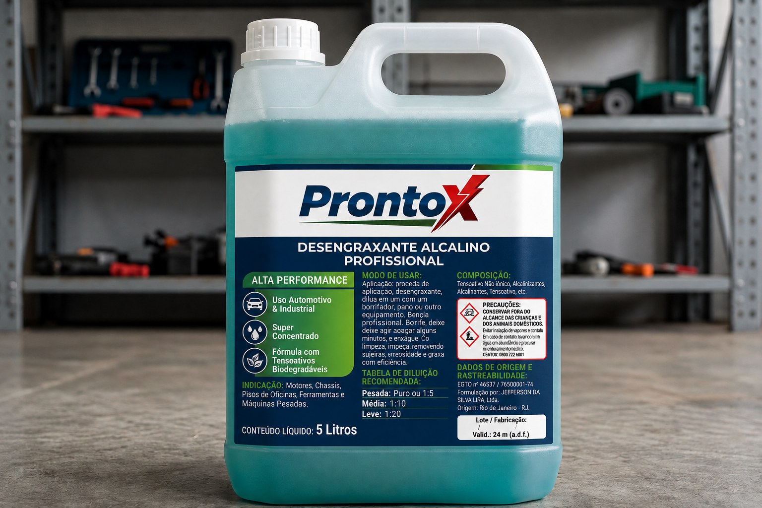 Desengraxante Alcalino Profissional 5L